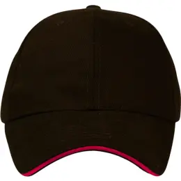 FWRD Promo Sandwich Cap Black-Red Front